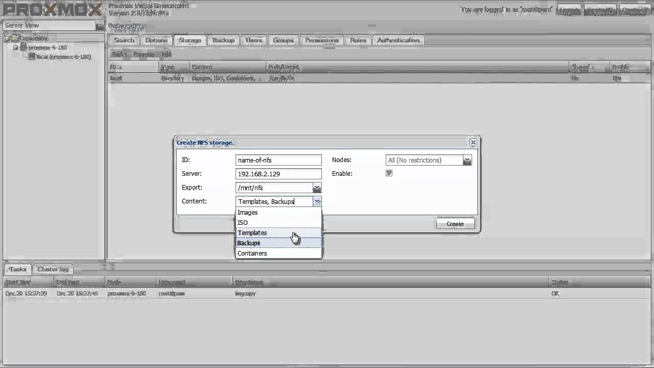 Adding NFS Storage | Proxmox Support Forum Adding Nfs Storage | Proxmox Support Forum