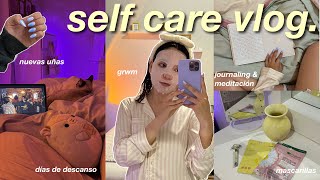 DÍAS DE CUIDADO PERSONAL// ideas de self care, nuevas uñas, skincare, maquillaje, journaling & más