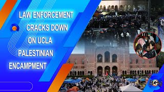 Police Disperse Palestinian Encampment at UCLA #news #viral