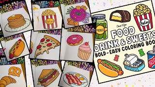Soothing Coloring Vibes | Coco Wyo Flip Through | Food Drink and Sweets by Coco Wyo 💖