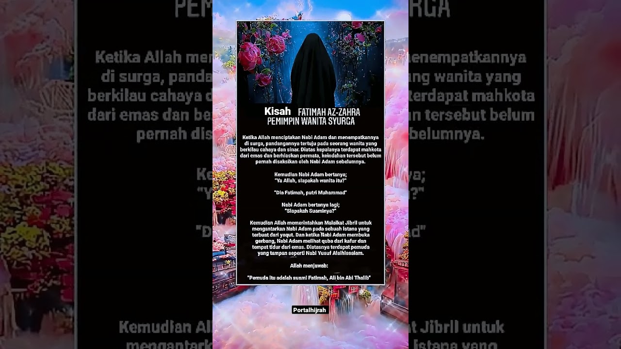 Kisah Fatimah Az-Zahra pemimpin wanita di surga Allah 