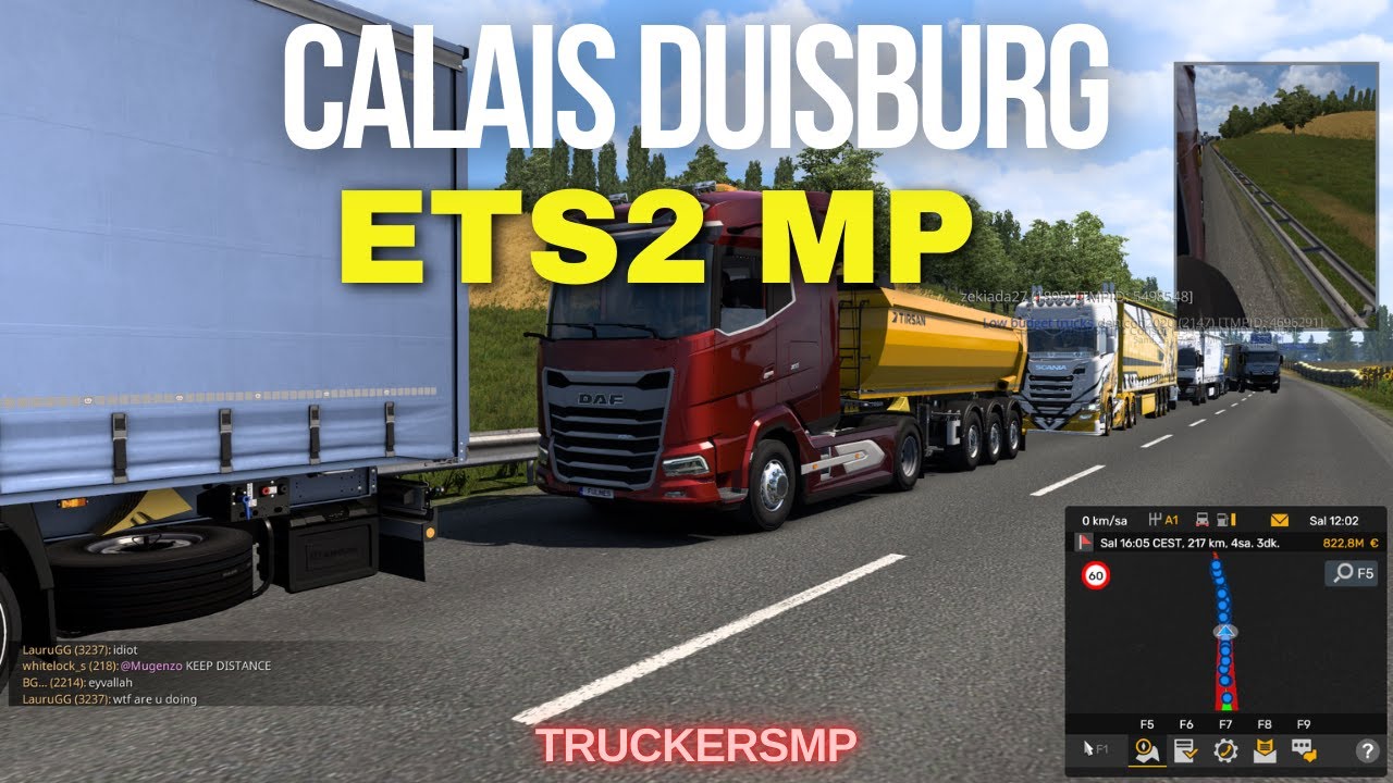 ETS2 CALAİS DUİSBURG YOLU - ETS2 MP#19 - YouTube