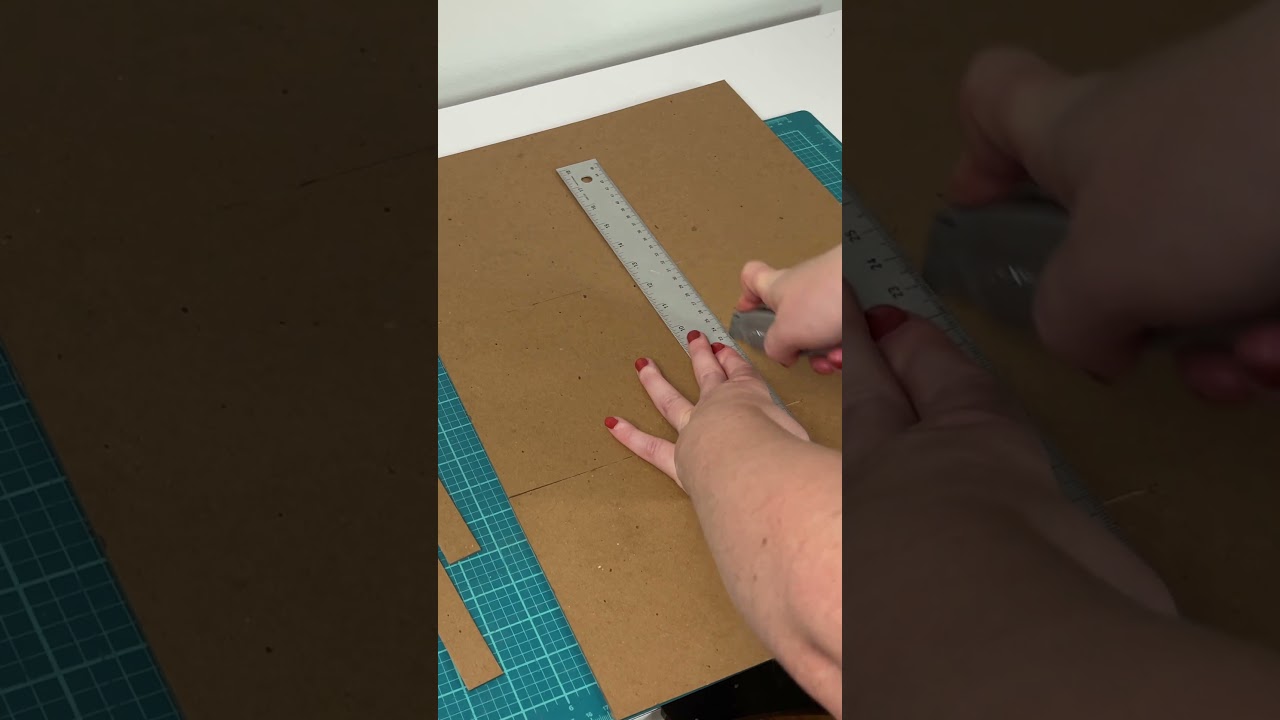 Cutting Bookboard for a Handmade Sketchbook | Satisfying ASMR