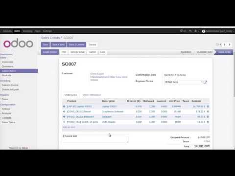 quick Buttons v10 Odoo - YouTube