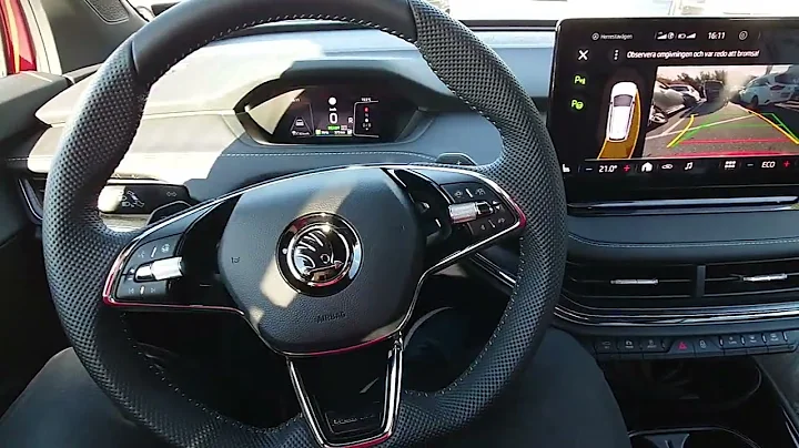 Self parking assist test Skoda Enyaq IV80 - EXCELLENT!