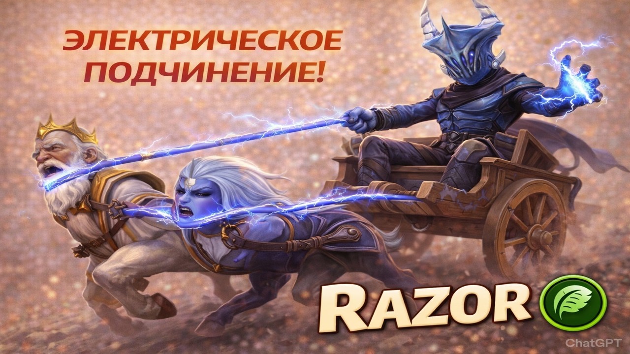 РАЗОР ЛОВКОСТЬ - ЭЛЕКТРИЧЕСКОЕ ДОМИНИРОВАНИЕ В WORLD OF DOTA!