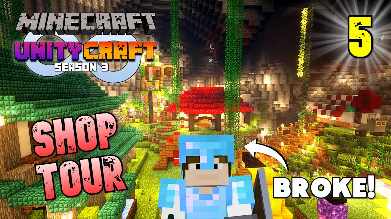 SHOP TOUR!! - UnityCraft SMP S3 E05 (Minecraft 1.18.1)