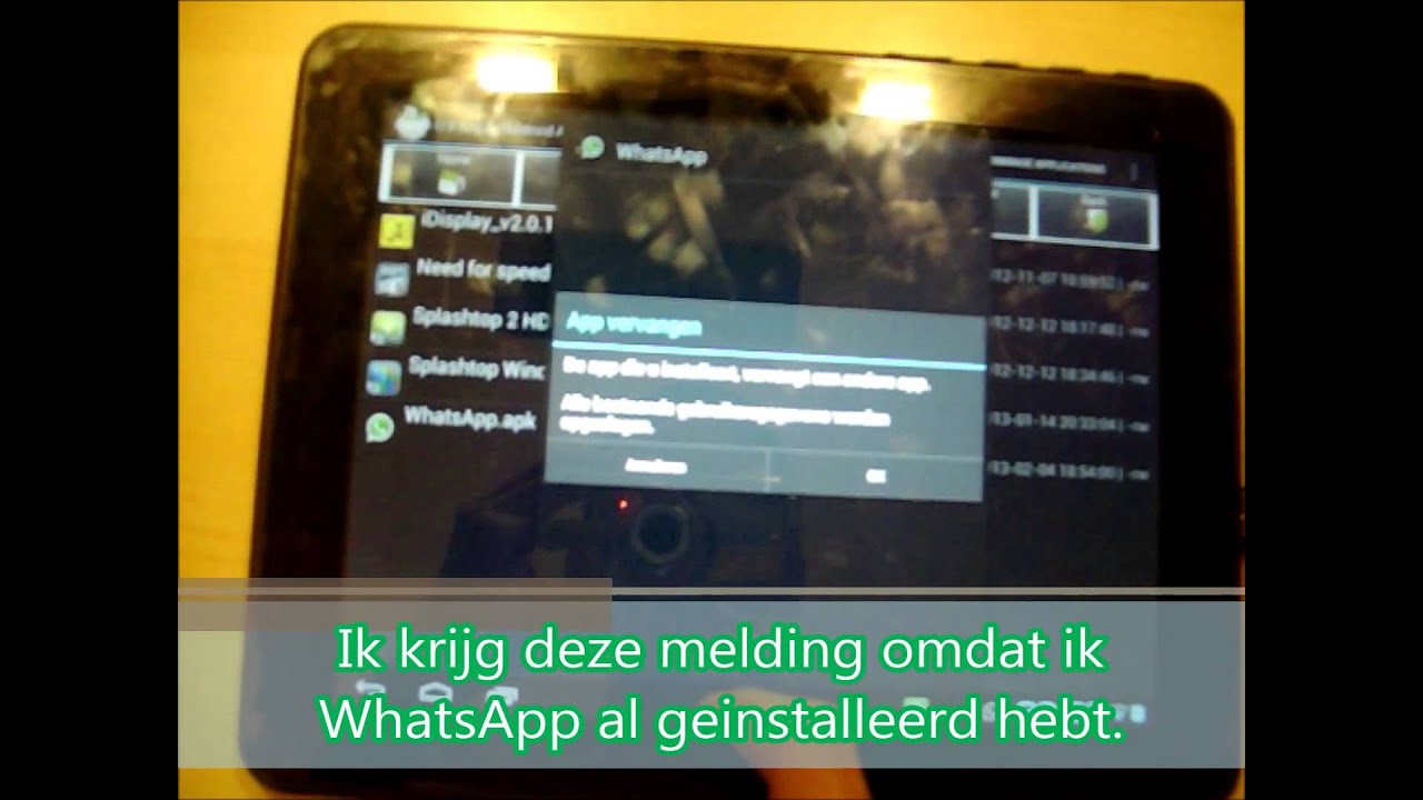 Hoe installeer je WhatsApp op je tablet - YouTube