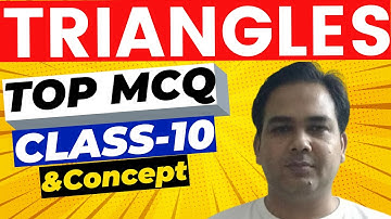 Triangles Class 10 MCQ TERM1  Solutions With Full Concepts
