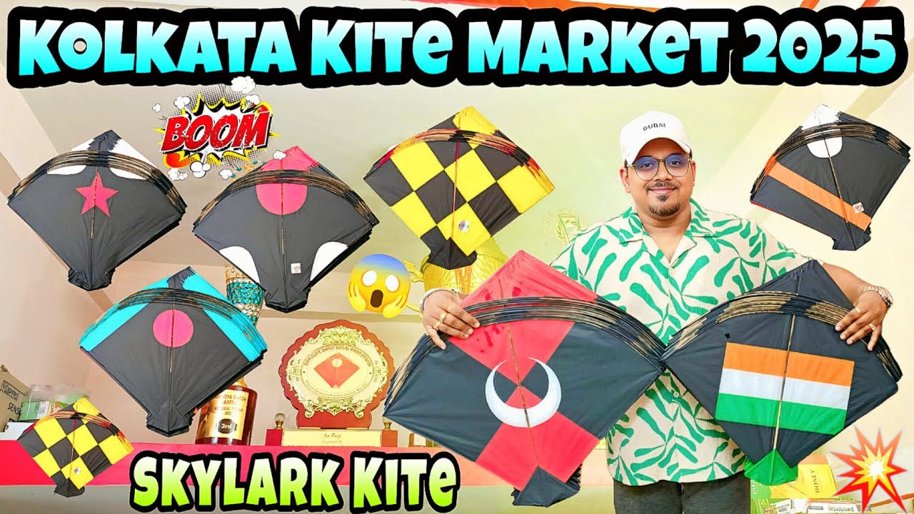 Kolkata Kite Market 2025 || Wholesale & Retail Kite & Manjha Huge Stock Available in Skylark Kite ||