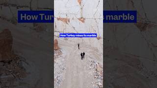 Inside Turkey's 130-meter-deep #marble #quarry. #mining #bigbusiness