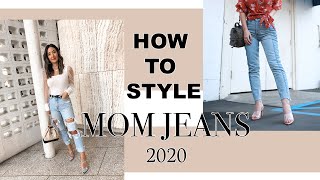HOW TO STYLE MOM JEANS 2020 - YouTube