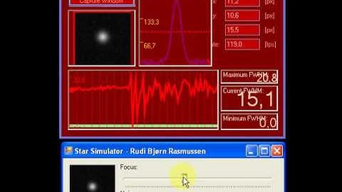 FWHM Focuser with star simulator - take 2