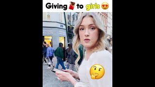 Giving Chocolate To Cute Girls || Beautiful Girls Loving Reaction || 10 Million Views