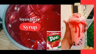 Tang strawberry pwede mong gawing Syrup for ur Milkshake para mas mabenta #milkshake #summerdrink