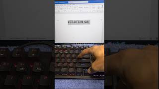 Computer Shortcut Key for Increase font size in Ms office Word #shortcutkeys #keyboard #tricks