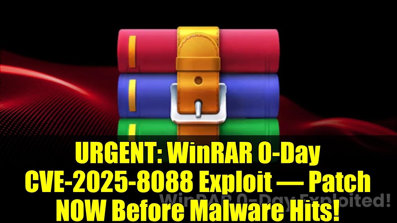 URGENT: WinRAR 0-Day CVE-2025-8088 Exploit – Patch NOW Before Malware Hits!