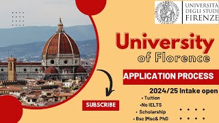 UNIVERSITY OF FLORENCE APPLICATION PROCESS 2024/25 | No IELTS | FULLY FUNDED SCHOLARSHIPS screenshot 2