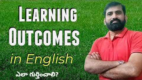 Learning Outcomes in English || English with Jagadeesh || What are the Learning Outcomes in English
