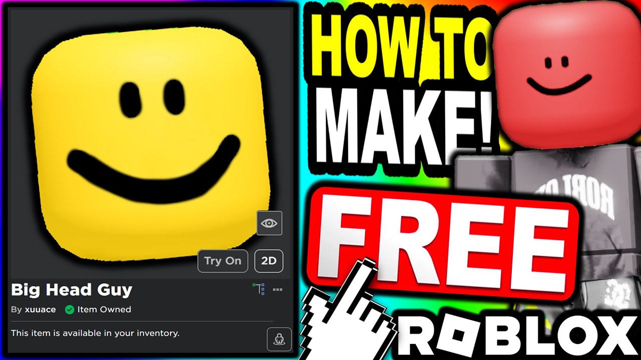 Big head meme face as default face [Roblox] [Mods]