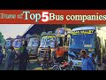 Buses of the best five companies of pakistani punjab