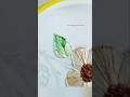 Beautiful Leaf 🌿 Hand Embroidery Art #shortvideo #handembroideryart