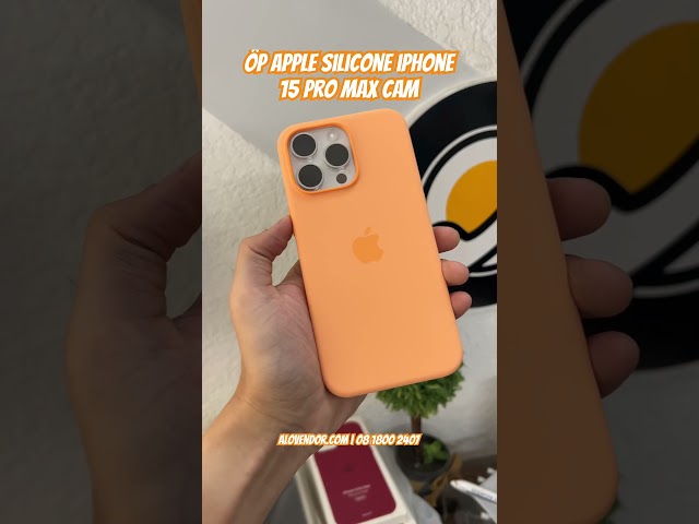Ốp Apple Silicone iPhone 15 Pro Max Cam