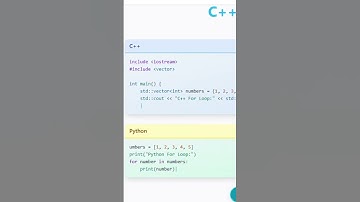 C++ vs Python: For Loop Program in 10 Seconds! 🔁🔥 #coding #computerscience #education #python