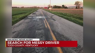 Search for messy driver in Todd County, Kentucky