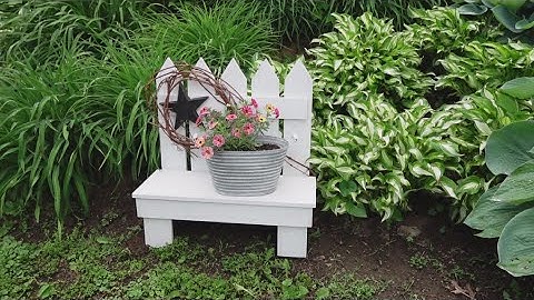 Easy To Build Flower Garden Bench  | Beginner Woodworking Projects