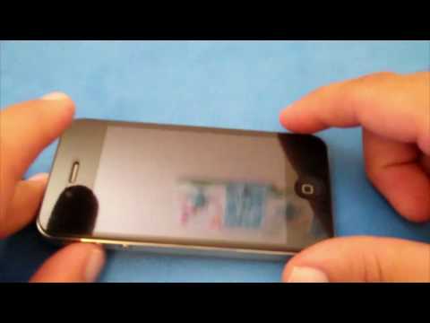 Zagg invisible shield on the iphone 4