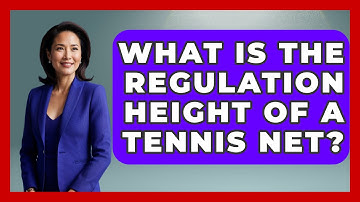 What Is The Regulation Height Of A Tennis Net? - The Racket Xpert
