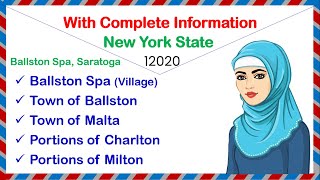 Zip code Ballston Spa Village Town of Ballston Town of Malta Portions of Charlton Portions of Milton