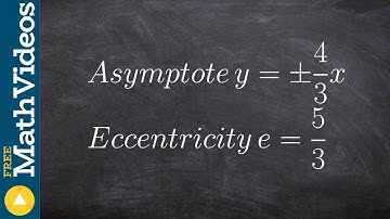 Given the asymptotes and eccentricity write the equation of the hyperbola