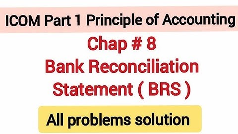 ICOM Part 1 Accounting chapter 8 BRS Problems solution #icom #accounting