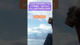 Как Переводится Слово &quot;Запах&quot; На Английский #shorts