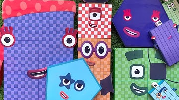 Looking for Numberblocks NEW 1450 Puzzle Tetris Shape ASMR  | Numberblocks Satisfying Video