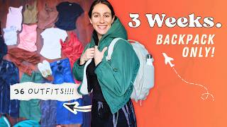 3 Weeks, 1 Backpack? ✈️ Minimalist Tips for Light Travel (personal item only! pack with me)