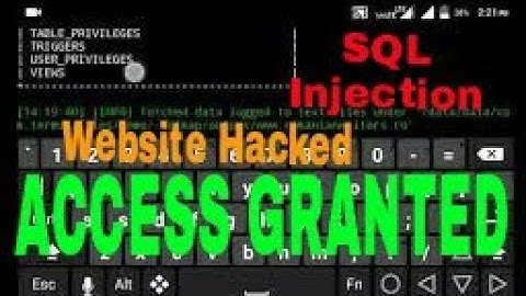 SQL Injection💉 || Website Hack 🔥kaise karein On Android  (without root ) 💯% Working