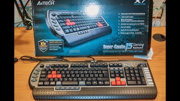Обзор Клавиатура проводная A4Tech X7 G800V USB из Rozetka. Программируемая. Слепой набор.