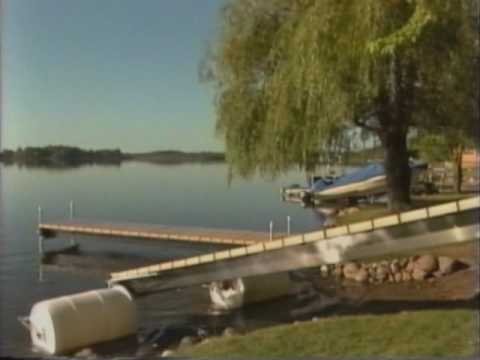 V-Dock Roll-n-Float Dock (Call 1-888-888-DOCK) - YouTube