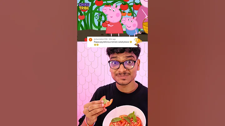 let's make Tomato salad from Peppa pig 🥗🍅