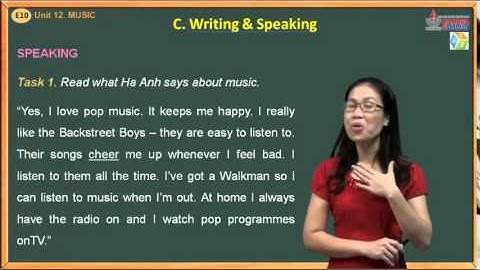 VES Learning - AV 10 - Unit 12. Music - Speaking And Writing
