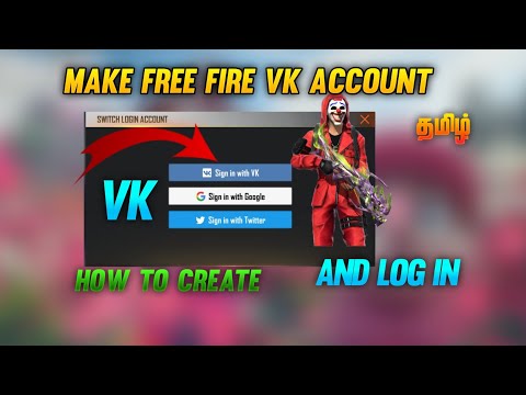 How To Create VK Account In Free Fire | just 5 minute tamil. free fire max