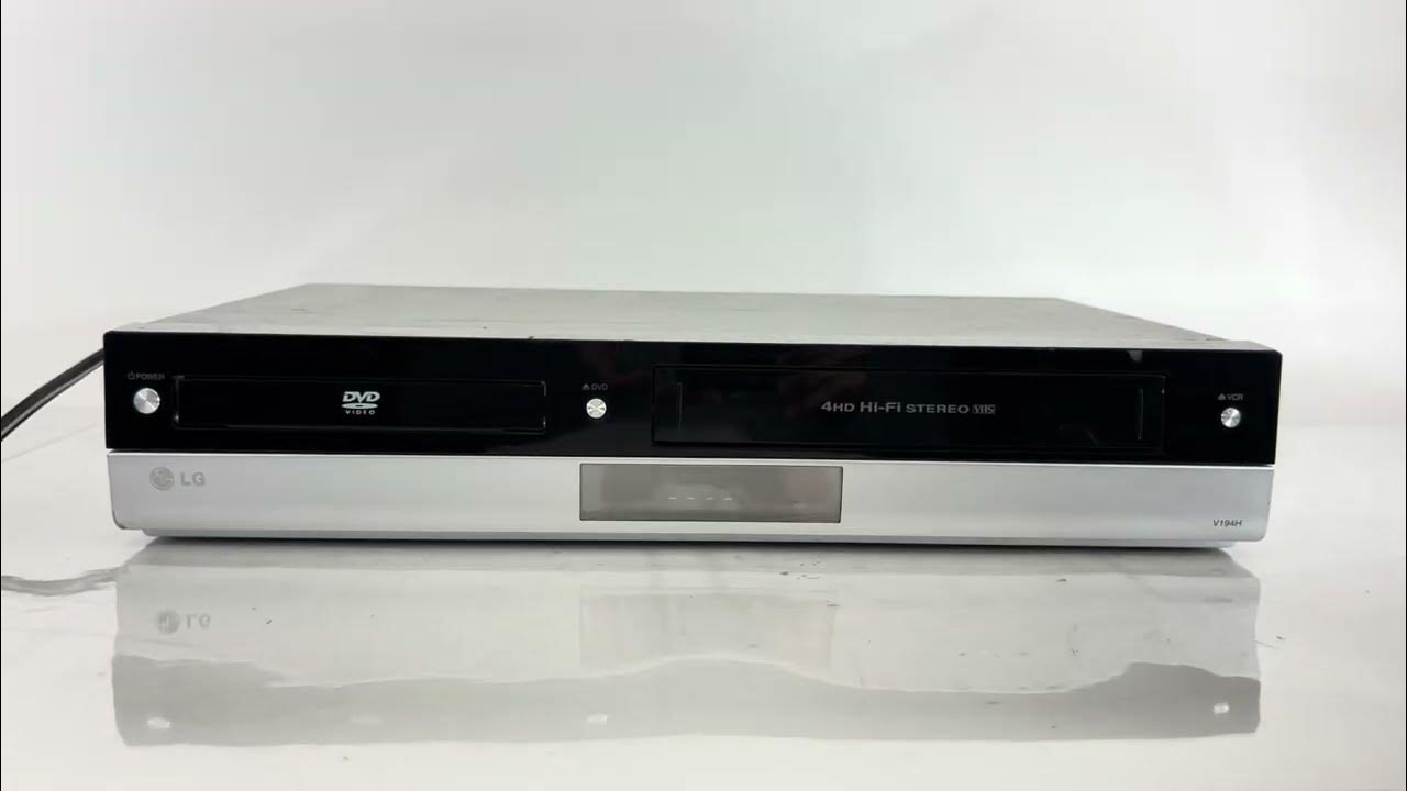 LG Model V194H DVD VCR SD CF Player HDMI Silver YouTube