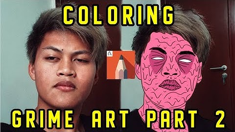 CARA EDIT GRIME ART  PART 2 TAHAP COLORING | AUTODESK SKETCHBOOK