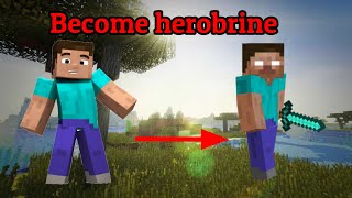 how to become herobrine in minecraft 🔥#shorts screenshot 5