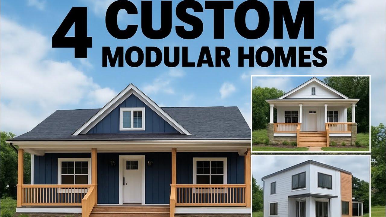 SPECIAL RELEASE- 4 CUSTOM Modular Homes - YouTube
