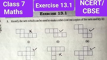 Class 7 Maths Chapter 13। Visualising Solid Shapes - Exercise 13.1 Solution । NCERT Maths Class 7।
