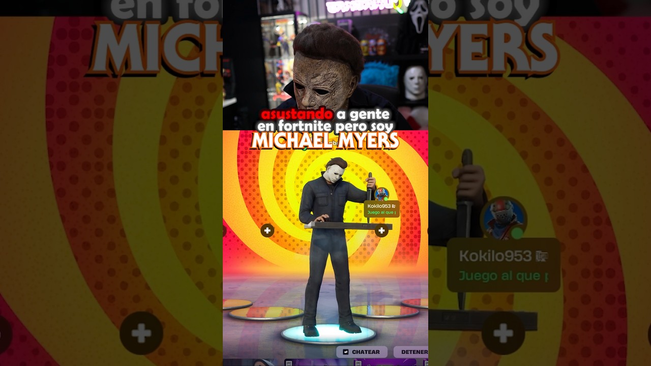 Asustando a gente con chat de proximidad en Fortnite 🎃 #fortniteespanol #fortnite #fortniterisas